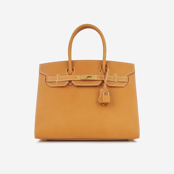 Hermès Hermès - Birkin 30 - Naturel Sable Vache Naturelle Grainee GHW - Brand New