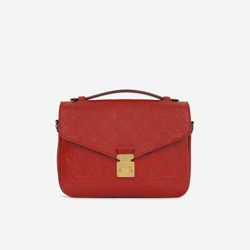 Louis Vuitton Louis Vuitton - Pochette Métis - Red Empreinte Leather GHW -