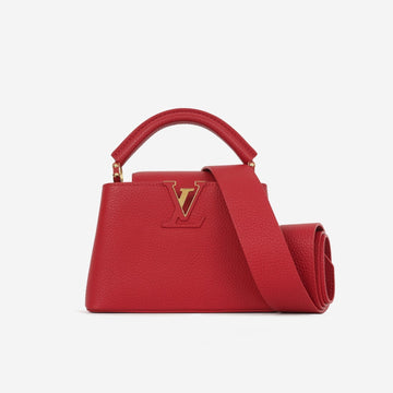 Louis Vuitton Louis Vuitton - Mini Capucines Bag - Red Taurillon Leather GHW -