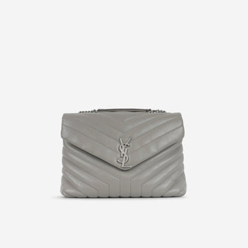 Saint Laurent Saint Laurent - Medium Loulou Bag - Grey Calfskin SHW -