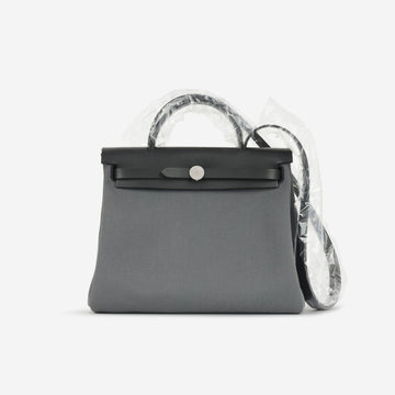Hermès Hermes - Herbag 31 - Ardoise Toile / Noir Hunter PHW - Brand New - 2024