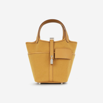 Hermès Hermès - Picotin 18 Cargo - Sesame Canvas PHW - Brand New