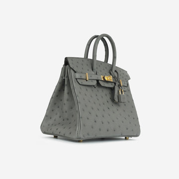 Hermès Hermès - Birkin 25 - Gris Meyer Ostrich GHW - 2024 - Brand New