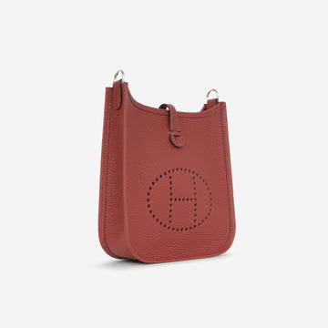 Hermès Evelyne TPM Rouge H Clemence PHW (NWT)