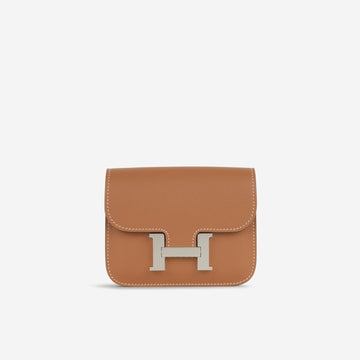 Hermès - Constance Slim - Gold / Lime Evercolor PHW - Brand New - 2023