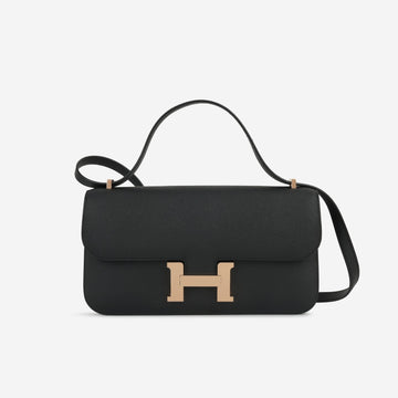 Hermès - Constance Elan - Noir Epsom RGHW - Brand New - 2024