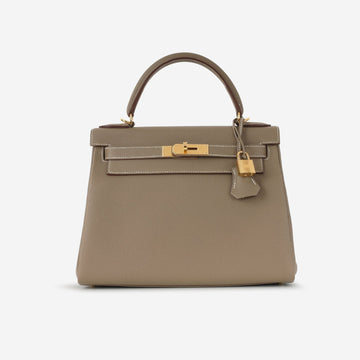 Hermès Kelly 28 Etoupe Togo GHW 2023 (NWT)