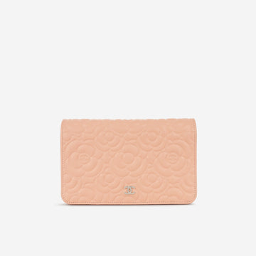 Chanel Camellia WOC Peach Lambskin SHW