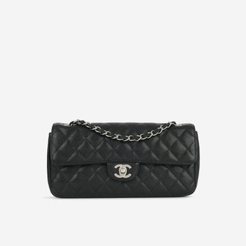 Chanel Chanel - East West Flap Bag - Black Caviar SHW - Pre Loved - 2009