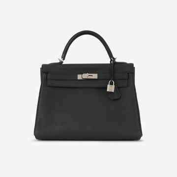 Hermès - Kelly 32 - Noir Togo Leather PHW - 2015 -