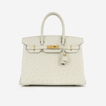Hermès Hermès - Birkin 30 - Beton Ostrich GHW - 2024 - Brand New