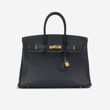 Hermès - Birkin 35 - Bleu Nuit Togo GHW - 2008 -