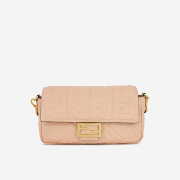Fendi - Medium Baguette - Peach Zucca Nappa GHW -