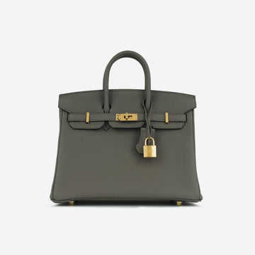Hermès - Birkin 25 - Gris Etain Togo GHW - Unused- 2022