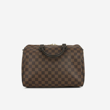 Louis Vuitton Speedy 30 Bandouliere Damier Ebene Canvas GHW