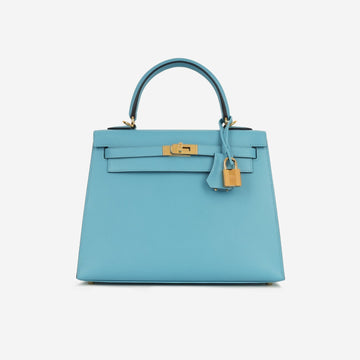 Hermès - Kelly 25 - Bleu Du Nord Veau Madame leather GHW - 2024 - Brand New