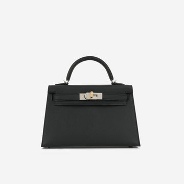 Hermès Mini Kelly - Noir Epsom ElSStrum