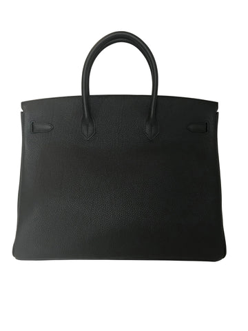 Hermès Birkin 40 Black Bag PHW
