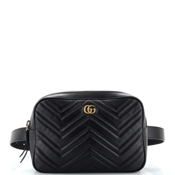 GUCCI GG Marmont Square Belt Bag MatelaESe Leather