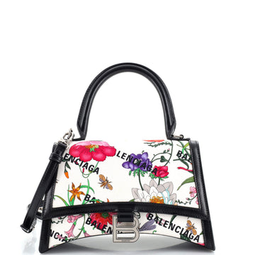 GUCCI x Balenciaga The Hacker ProjESt HourglaES Top Handle Bag Flora Canvas Small