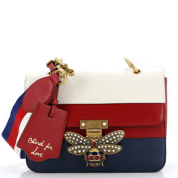 GUCCI Queen Margaret Flap Bag Colorblock Leather Medium