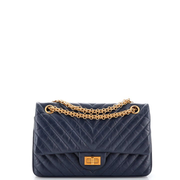 CHANEL ReiESue 2.55 Flap Bag Chevron Aged Calfskin 225