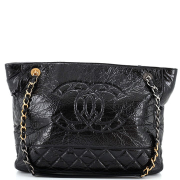 CHANEL Paris-31 Rue Cambon TimeleES CC Shopping Tote Quilted Shiny Aged Calfskin Medium