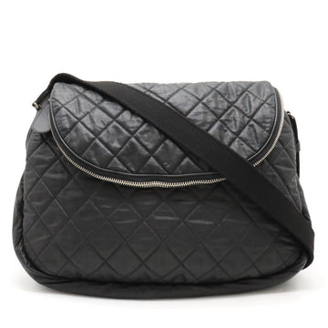 Black Canvas Chanel Crossbody Bag