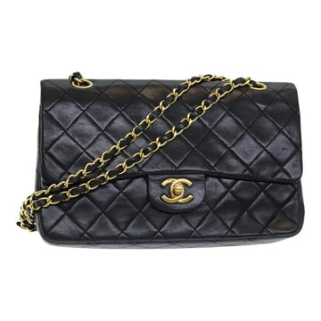 Black Leather Chanel Handbag