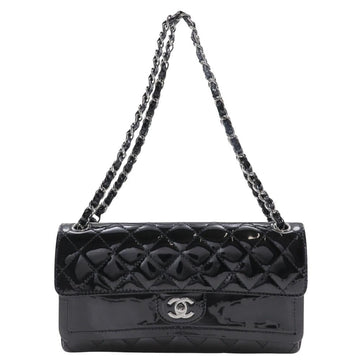 Black Leather Chanel Shoulder Bag