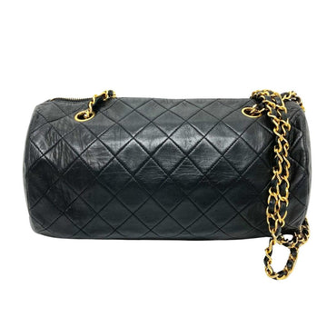 Black Leather Chanel Crossbody Bag