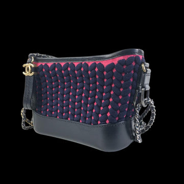 Black Leather Chanel Shoulder Bag