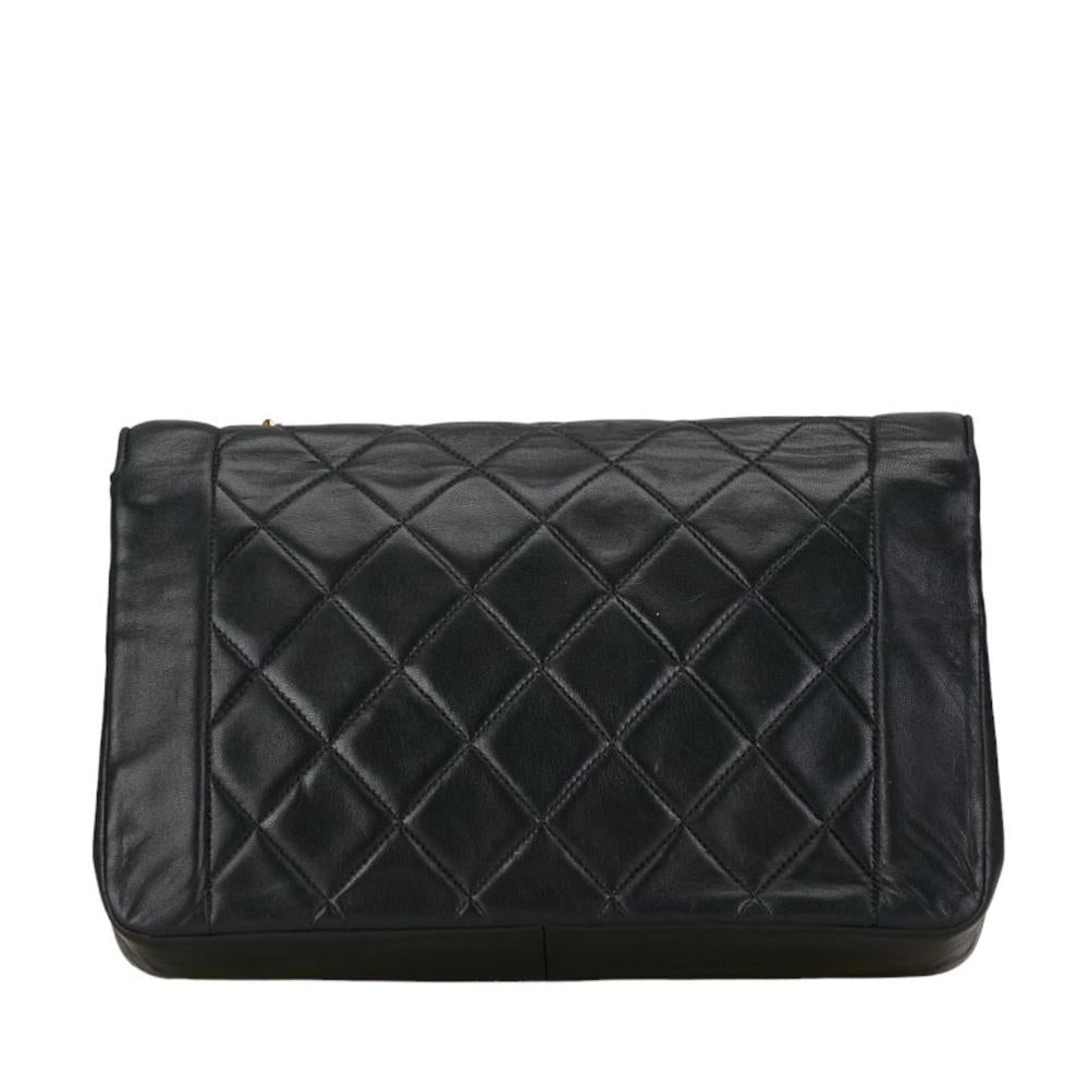 Black Leather Chanel Crossbody Bag