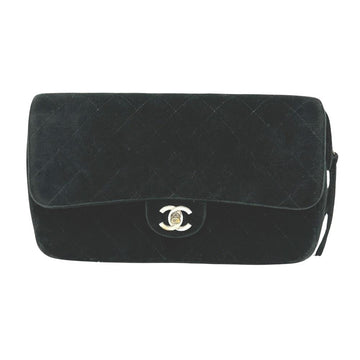 Black Suede Chanel Backpack