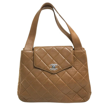 Brown Canvas Chanel Shoulder Bag