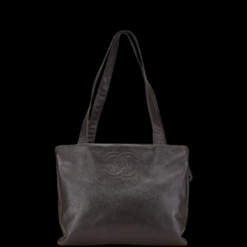 Brown Leather Chanel Tote