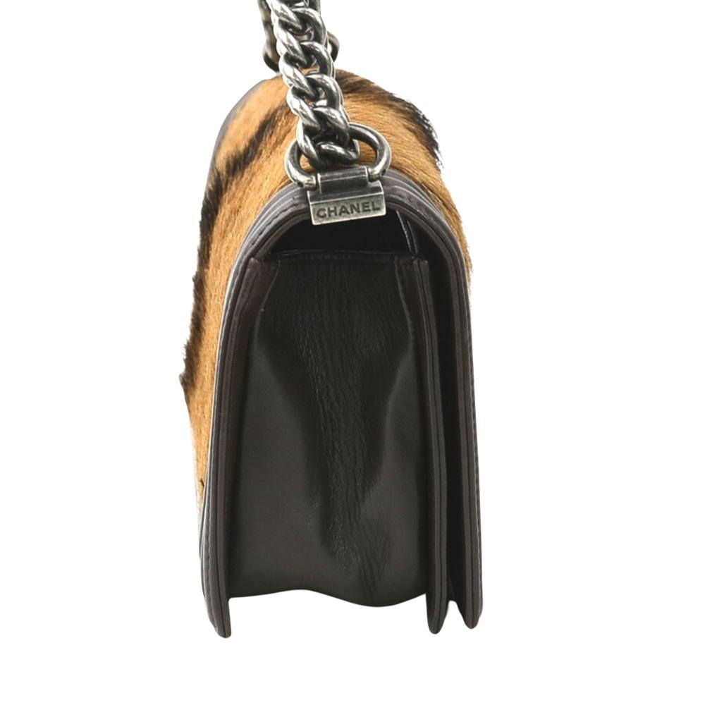 Brown Leather Chanel Crossbody Bag