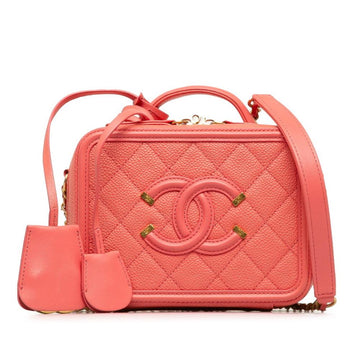 Pink Leather Chanel Handbag