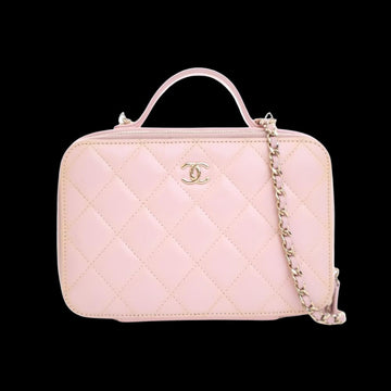 Pink Leather Chanel Vanity