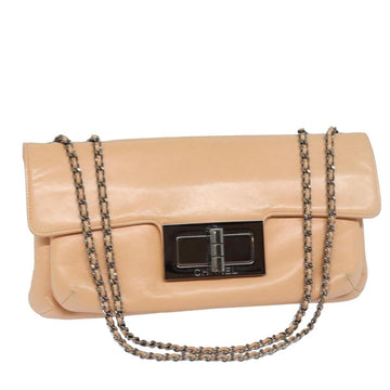 Pink Leather Chanel Shoulder Bag