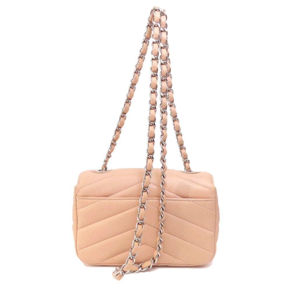 Pink Leather Chanel Crossbody Bag