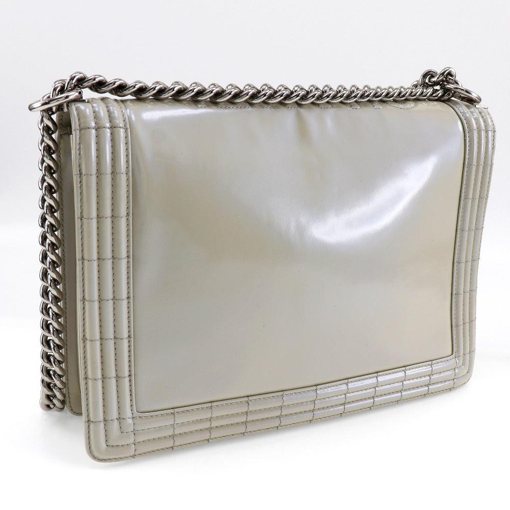 White Leather Chanel Crossbody Bag