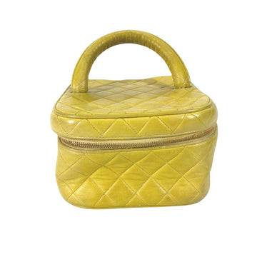 Yellow Leather Chanel Vanity