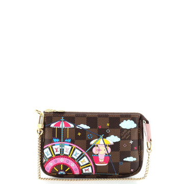 Pochette AcceESoires Limited Edition Vivienne Xmas Damier Mini