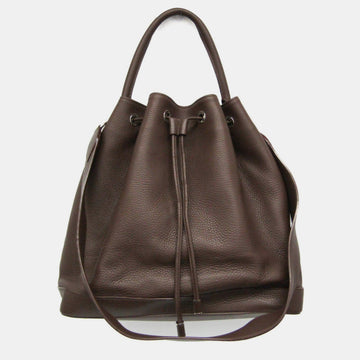 Brown  Haute Maroquinerie Ch&egrave;vre Noe GM Shoulder Bag