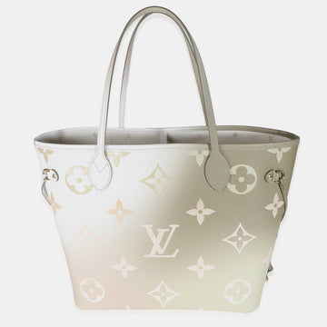 Khaki Monogram Giant Spring In The City Canvas Neverfull MM Tote Bag