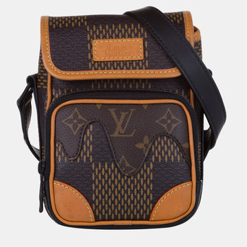 LV x Nigo Giant Damier Ebene Monogram Nano Amazone MeESenger