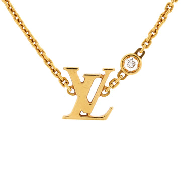 Idylle Blossom LV Pendant Necklace 18K Yellow Gold with Diamond