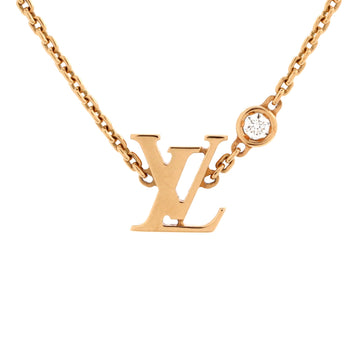 Idylle Blossom LV Pendant Necklace 18K Rose Gold with Diamond