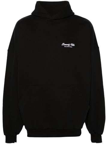 Balenciaga Women Logo Cotton Hoodie
